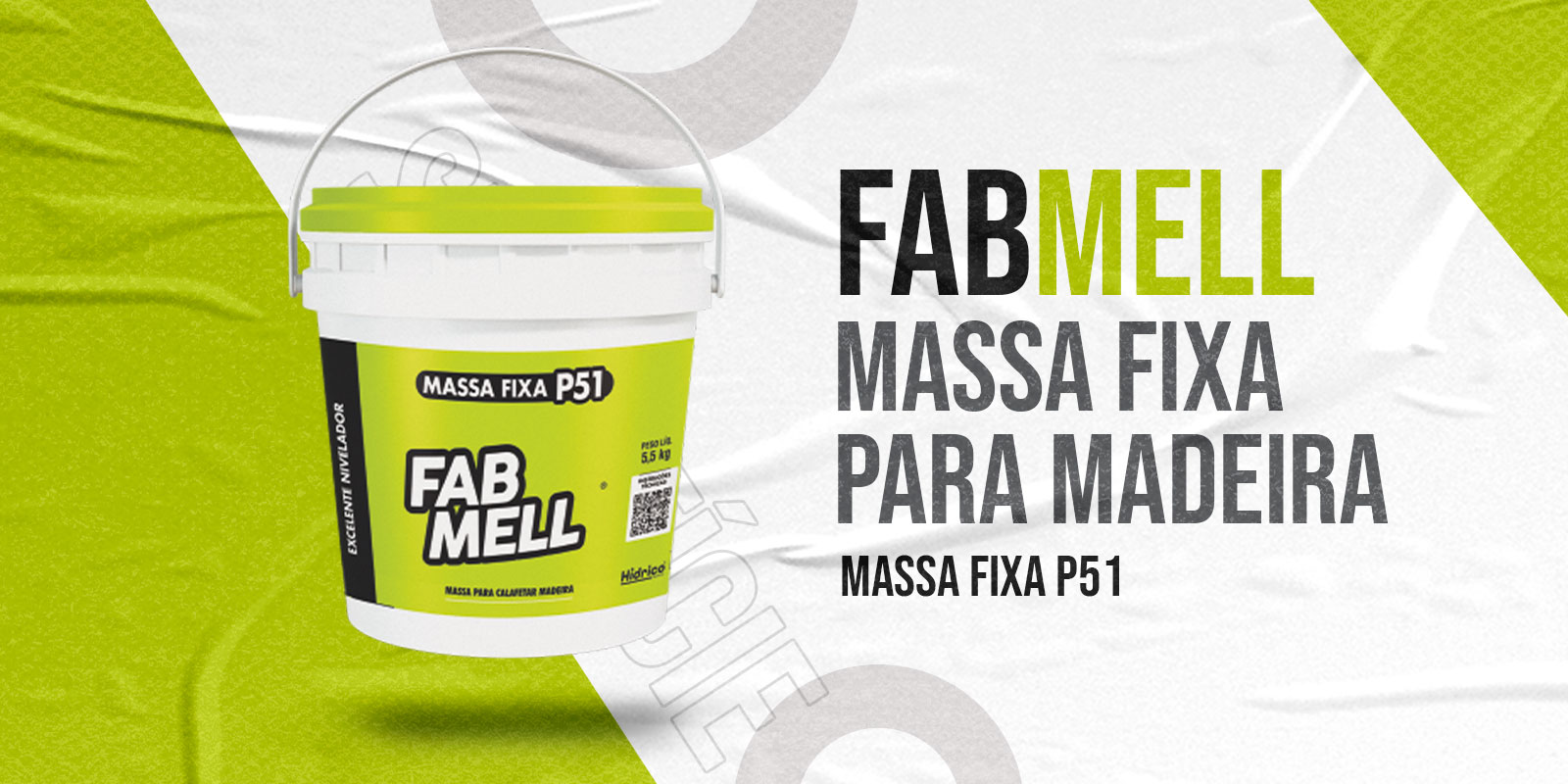 FABMELL Massa Fixa para Madeira - Hídrico Química